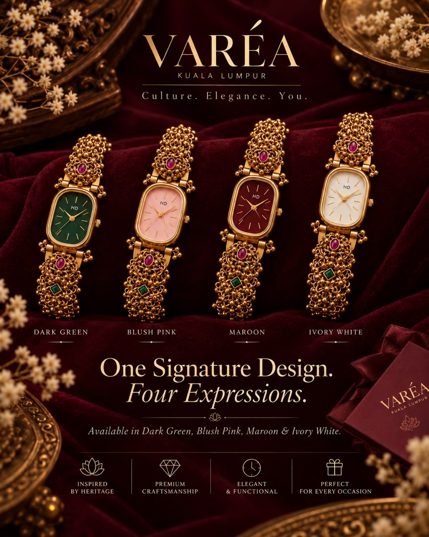 Varéa watches in four colours